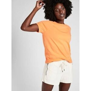 Athleta Sunrise Orange Sundown Sweatshirt Tee